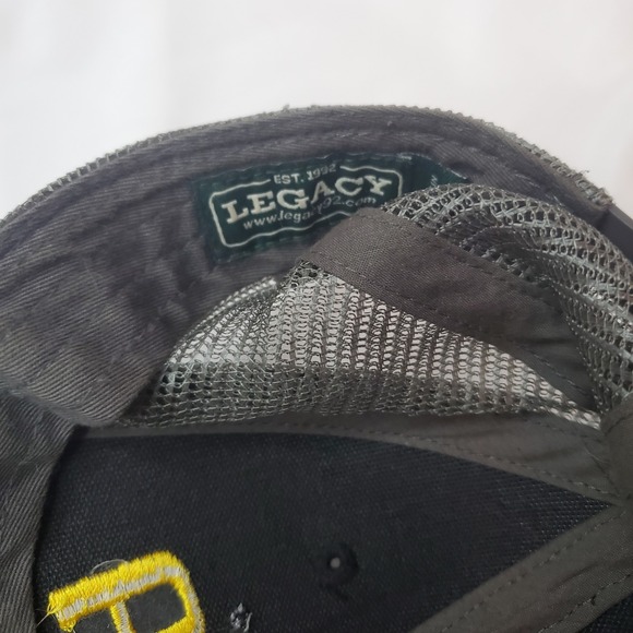 Iowa Hawkeyes Football Adjustable Black Gold Hat Cap Snapback Legacy Mesh - Picture 6 of 7